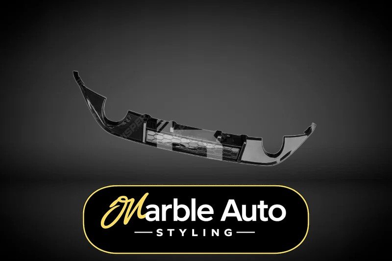 GTI REAR DIFFUSER DUAL SINGLE EXIT GLOSS BLACK VK GOLF MK 12-17