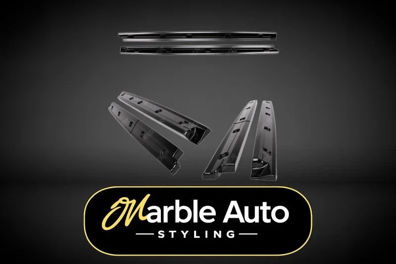 SIDE SKIRT GLOSS BLACK SPLITTERS FORD CONNECT TRANSIT 24+