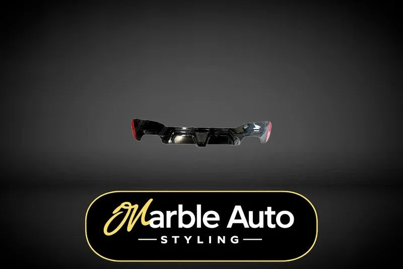 CS REAR DIFFUSER GLOSS BLACK BMW 5 SERIES M SPORT G30 G38 17-24