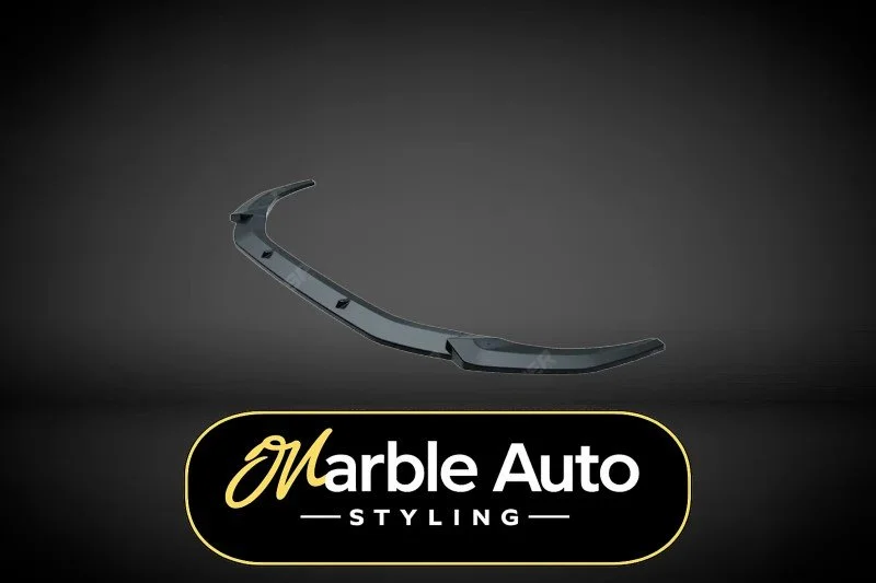 FRONT SPLITTER LIP GLOSS BLACK AUDI A4 19+ FACELIFT B9 S LINE -S4