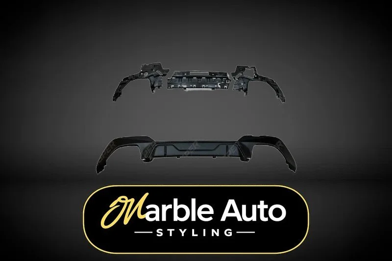 REAR DIFFUSER MATTE BLACK BMW 3 SERIES G20 G21 M340I M SPORT PRE LCI 19-21