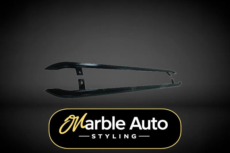 SWB TRAPEZOID SIDE BARS GLOSS BLACK VW CADDY 04-20