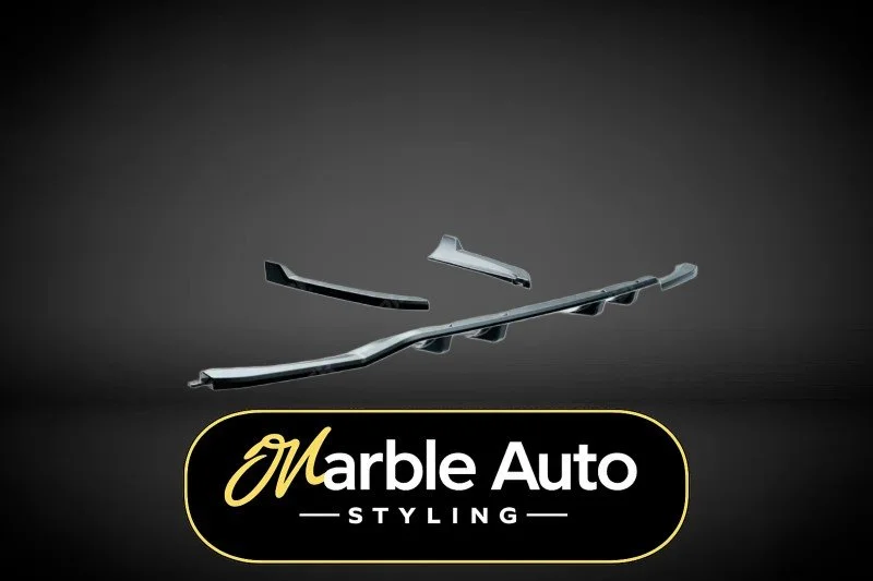 REAR DIFFUSER WITH CORNER SPLITTERS MERCEDES C-CLASS W205 AMG LINE 19-21