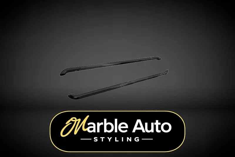 SIDE SKIRT GLOSS BLACK STX FORD TRANSIT CUSTOM SWB 18-23