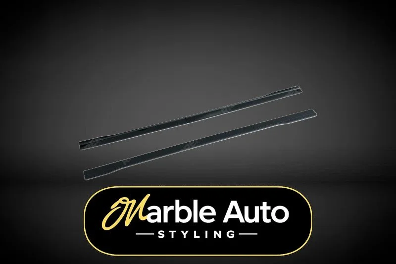 SWB SIDE SKIRT SPLIITERS GLOSS BLACK FORD TRANSIT CUSTOM 24+