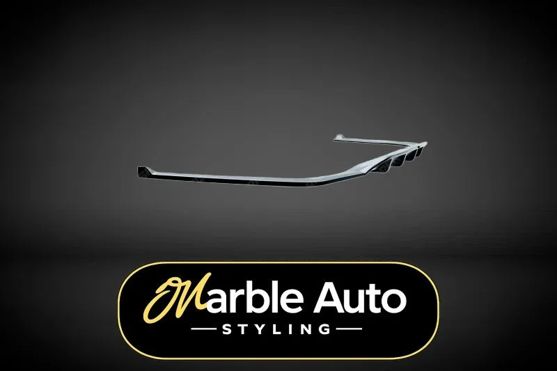 REAR DIFFUSER WITH CORNER SPLITTER GLOSS BLACK MERCEDES C-CLASS W206 AMG LINE 22+