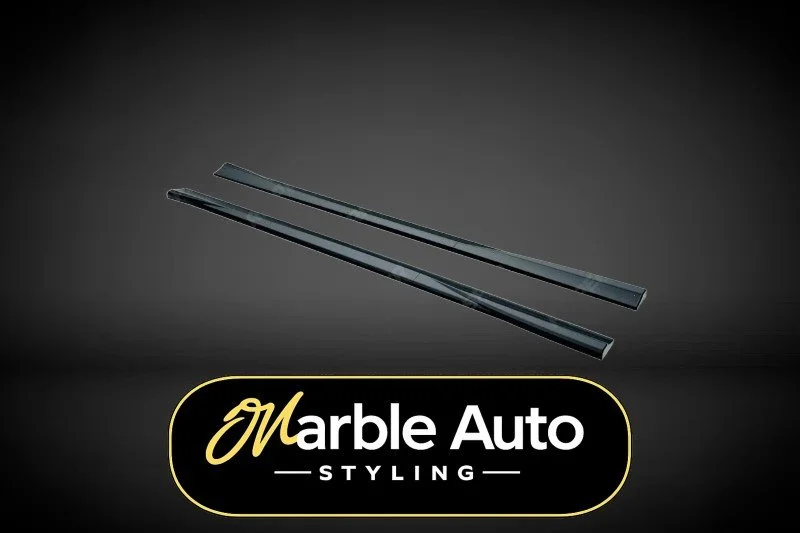 SIDE SKIRT SPLITTERS GLOSS BLACK MERCEDES E-CLASS W214 24+
