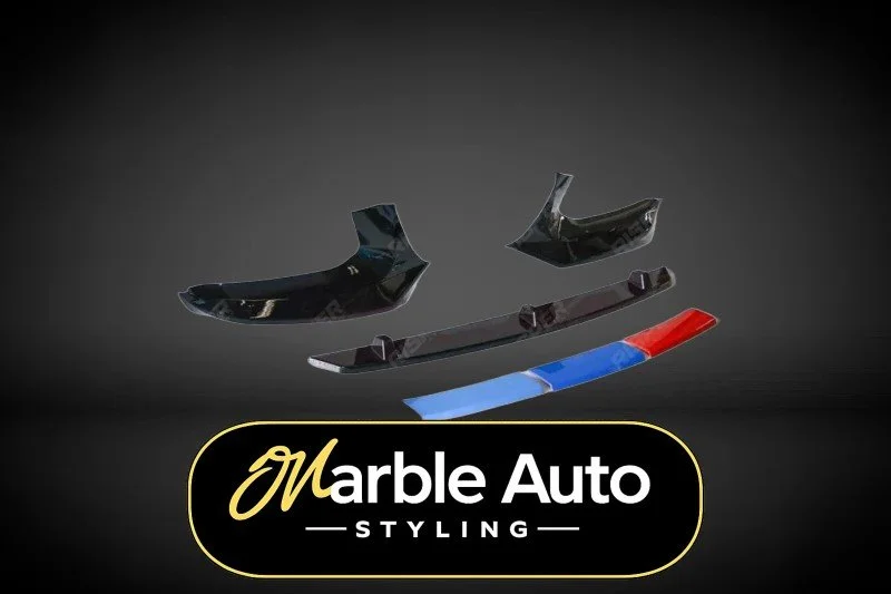 M5 LOOK FRONT SPLITTER GLOSS BLACK BMW 5 SERIES M SPORT G30 G31 17+