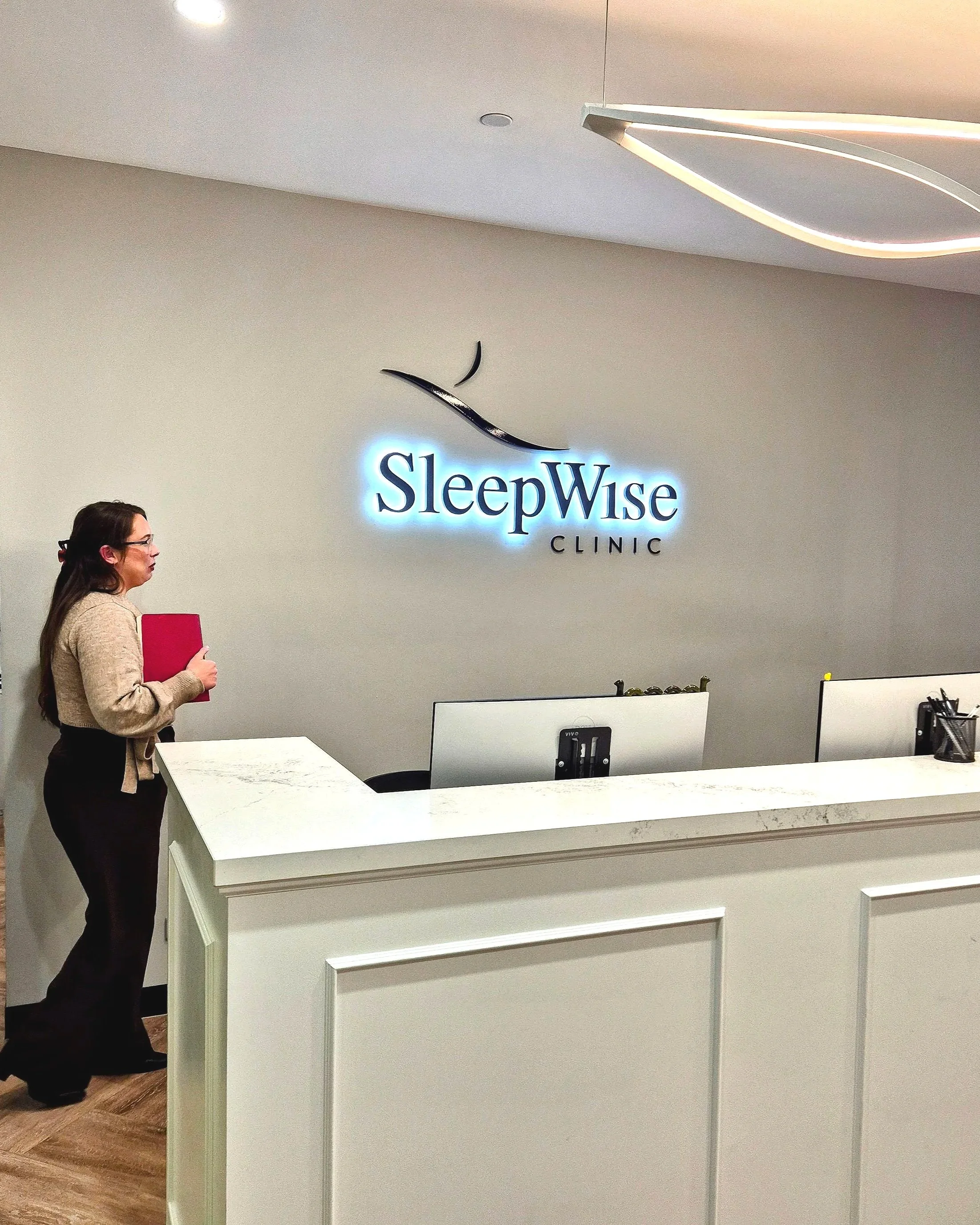 SleepWise Clinic Reception working hard for patients