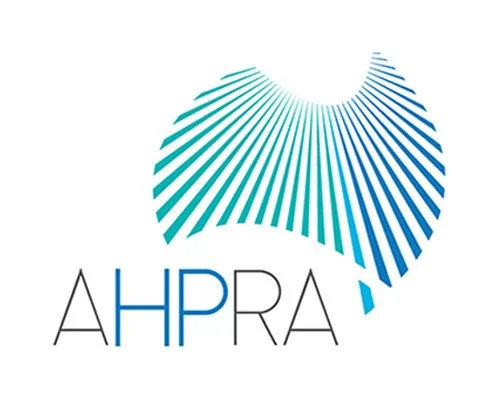 Australian health practitioner regulation agency logo that all our sleepwise dentists are registered with in good standing