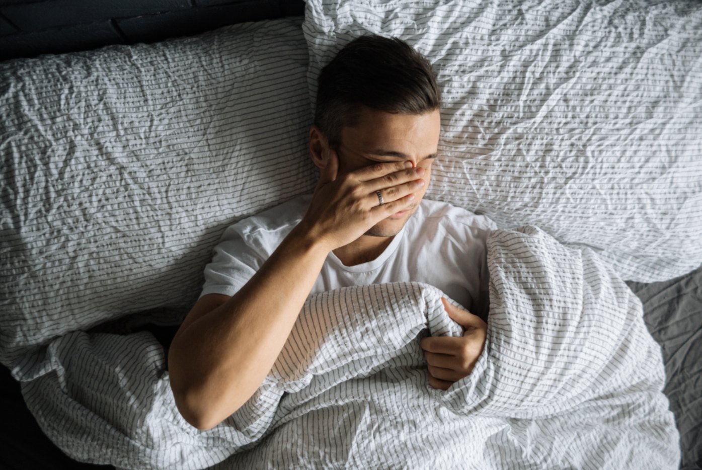 Feeling tired even after a full night&rsquo;s sleep?
Loud snoring? Waking up unrefreshed?

It might be more than just a bad night&rsquo;s sleep.

Take our quick Sleep Apnoea Test to see if your symptoms could be linked to sleep apnoea.

✔ Takes less 