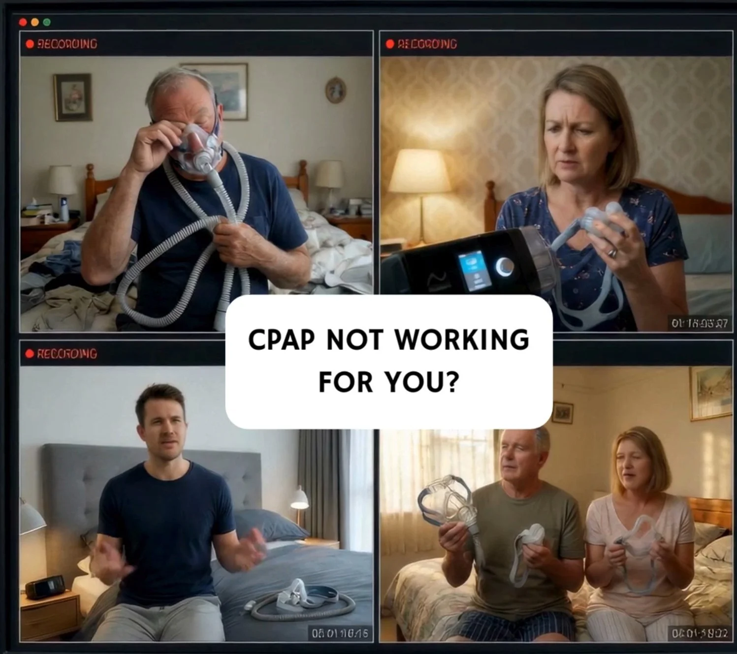 Struggling with your CPAP? There's a simpler way forward. 💙

At SleepWise, our process is clear:

1️⃣ Free online sleep test or book a call with a Treatment Coordinator
2️⃣ Personal consultation with an experienced sleep medicine dentist
3️⃣ Precisi