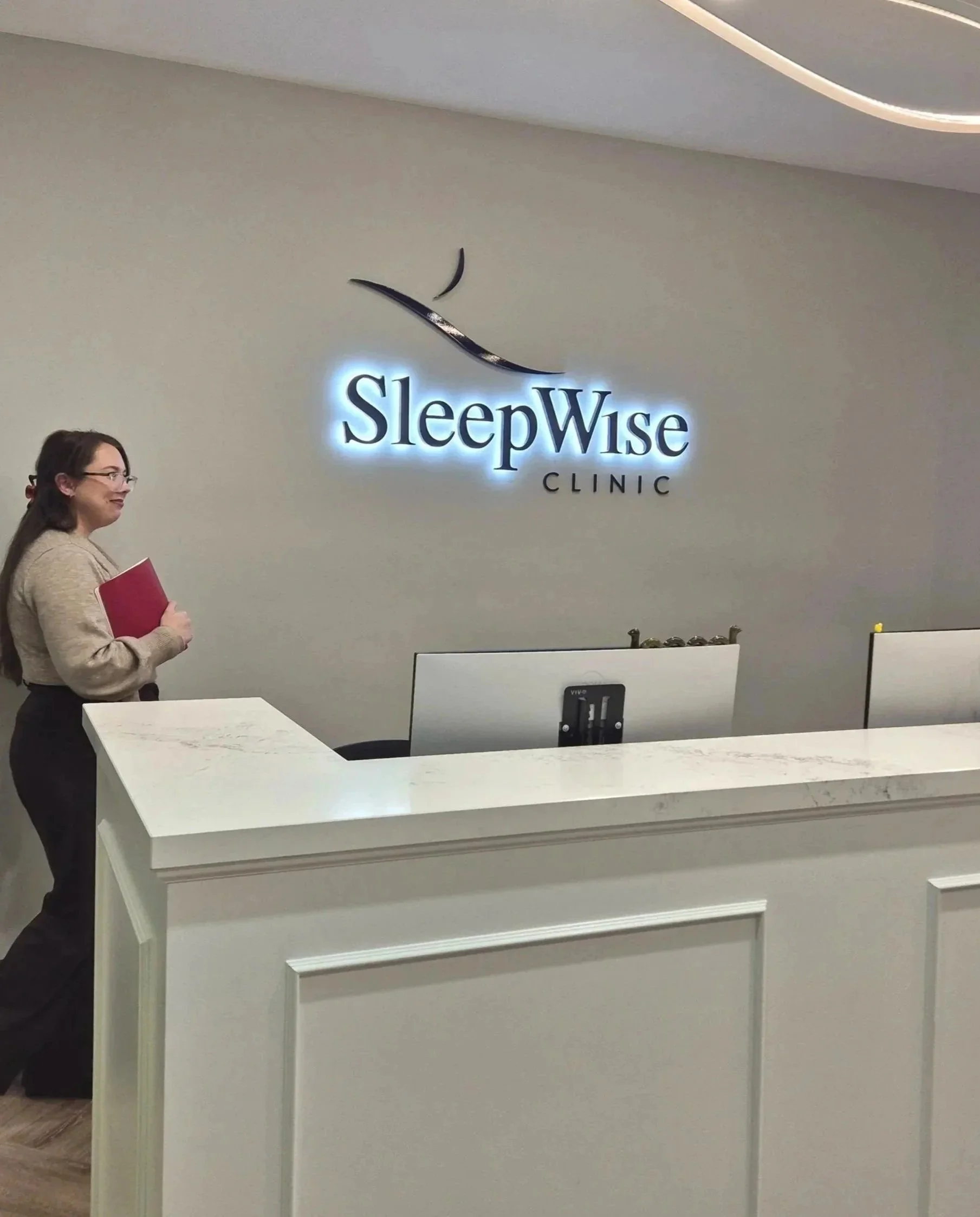 A friendly face at sleepwise clinic to help with patient referrals to see a sleep medicine dentist for snoring and sleep apnoea treatment and an alternative to CPAP masks and CPAP treatment