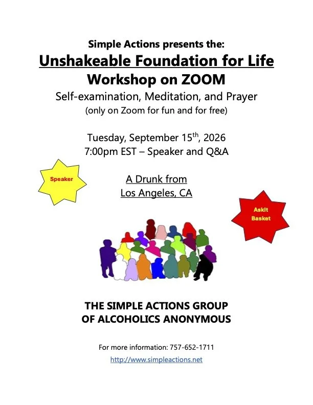 Unshakable Foundation For Life Workshop