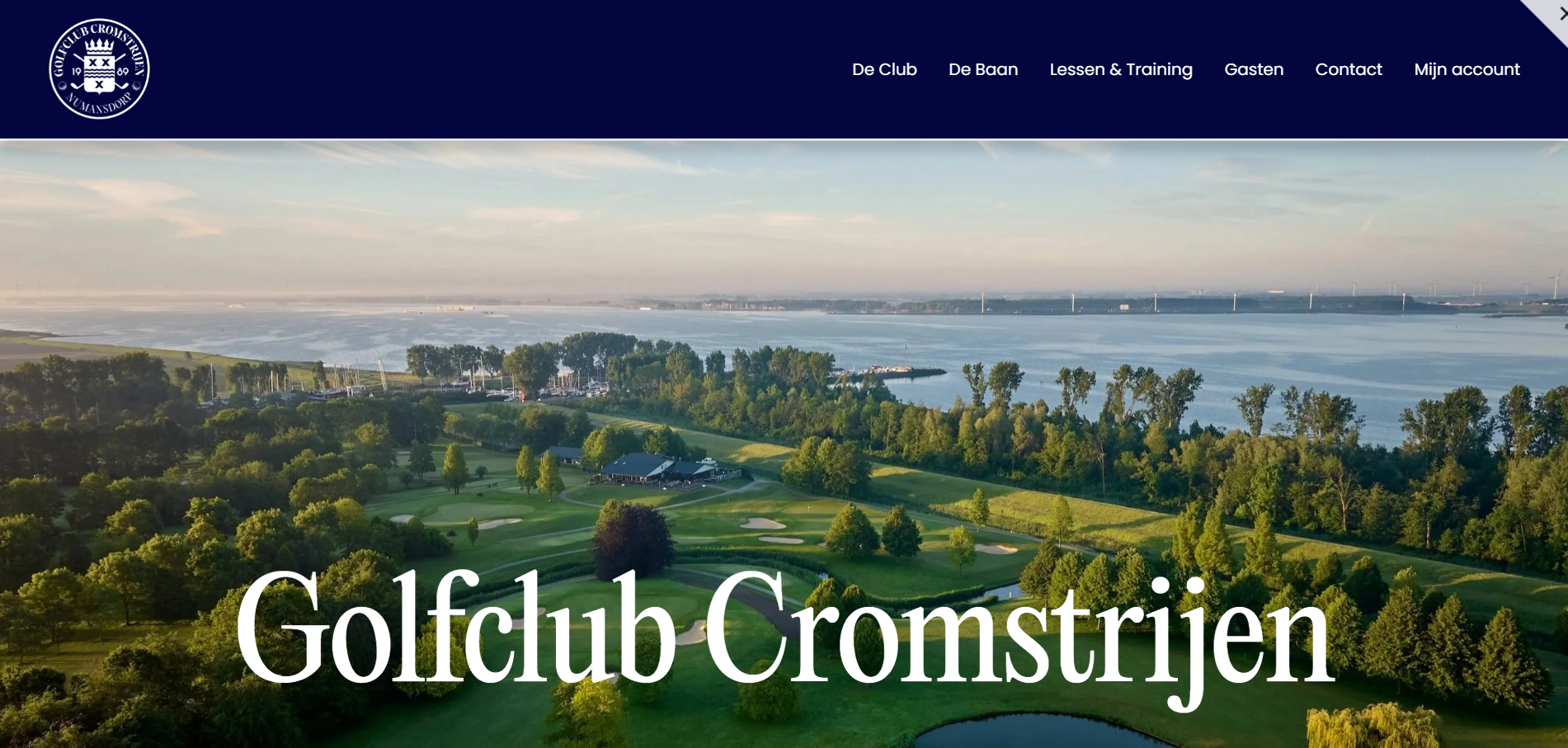 Nieuwe website Golfclub Cromstrijen live