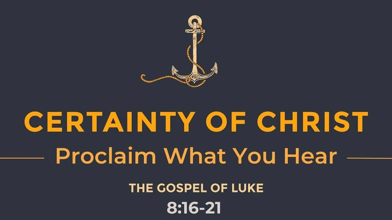 Proclaim What You Hear