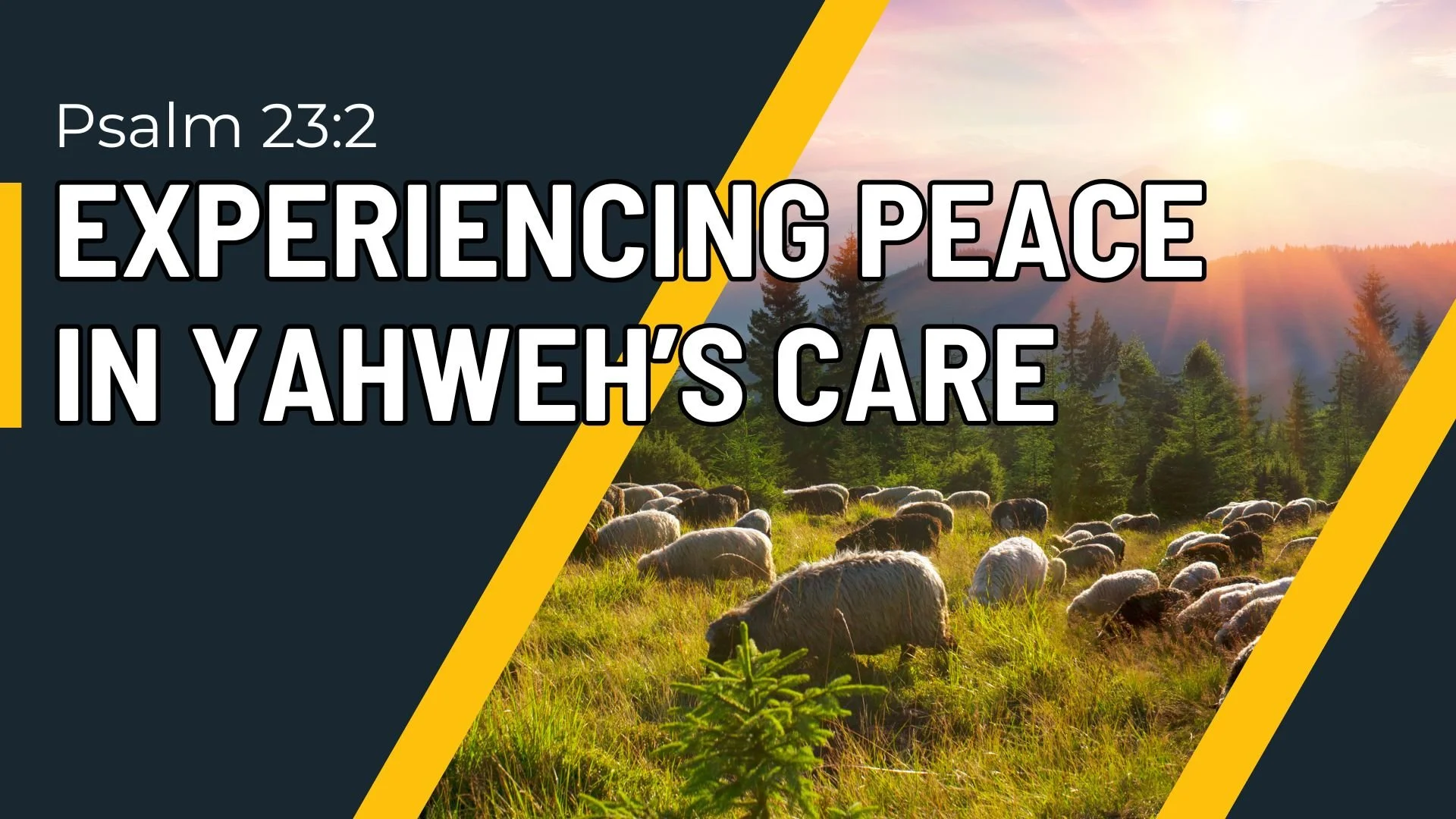 Experiencing Peace in Yahweh’s Care