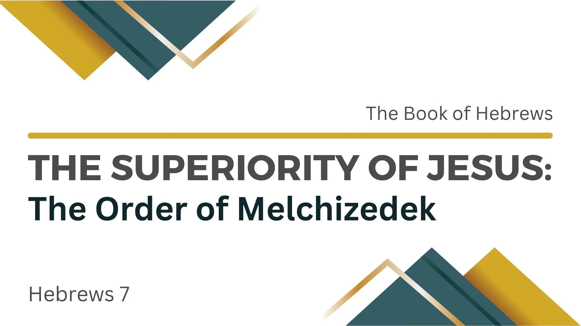 The Order of Melchizedek