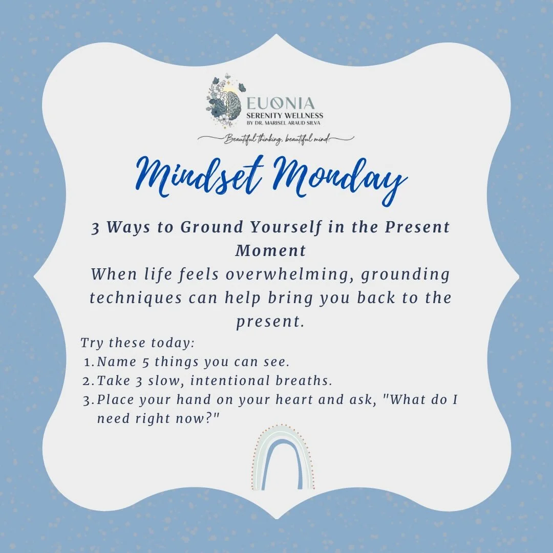 Mindfulness Monday ✨

Life can get busy, and our minds often race ahead to tomorrow or linger on yesterday. Today, take a moment to slow down and reconnect with the present.

Mindfulness isn&rsquo;t about being perfect&mdash;it&rsquo;s about noticing
