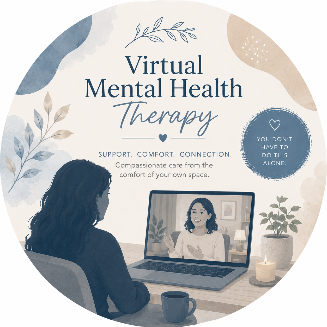 Virtual Mental Health Therapy 1hr