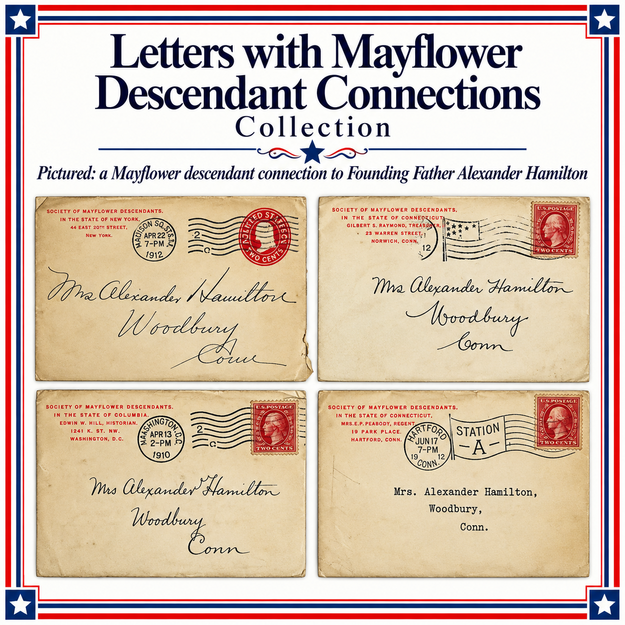 Letters with Mayflower Descendant Connections Collection