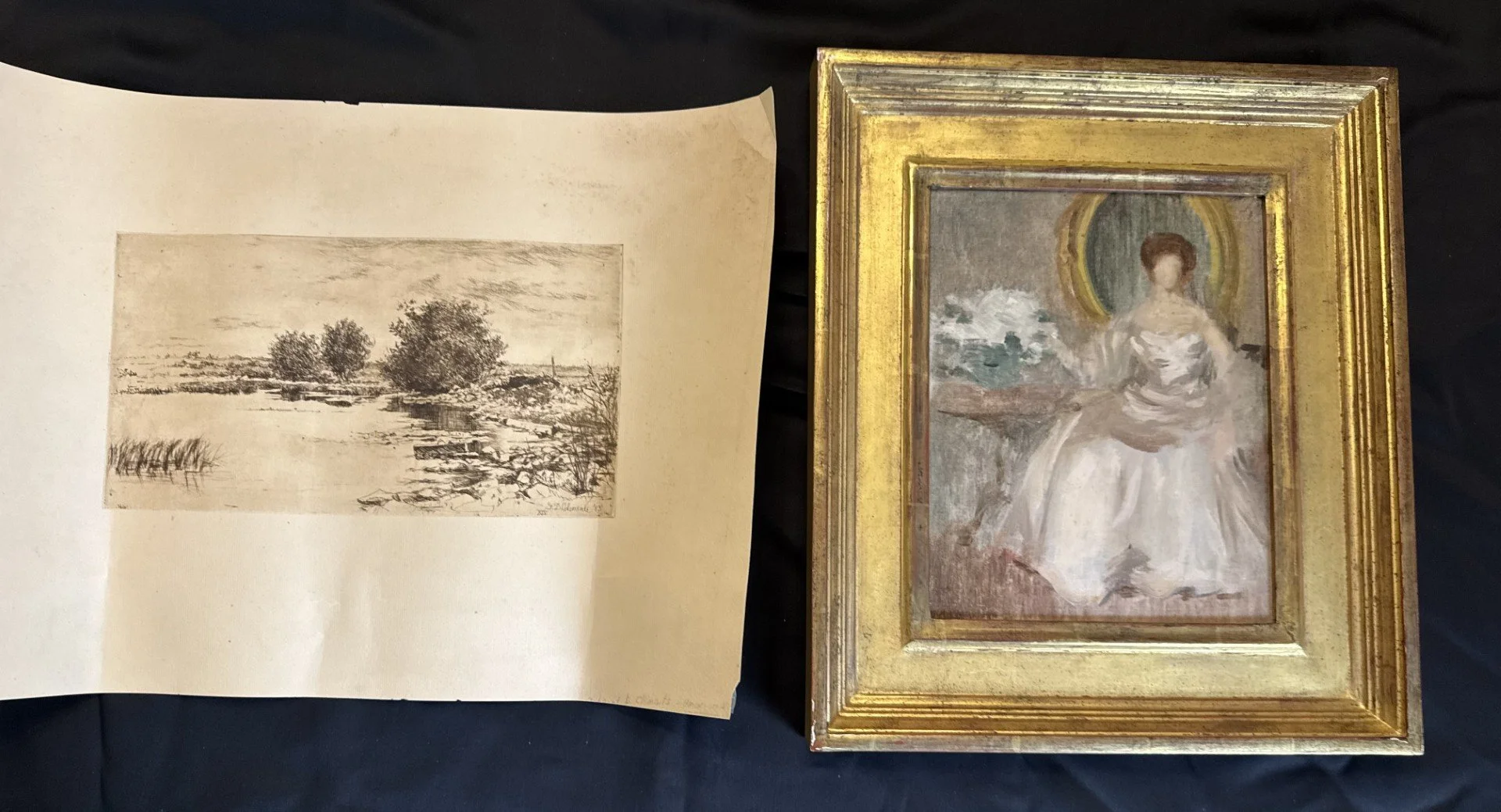Artists Ellen Day Hale and Gabrielle de Veaux Clements