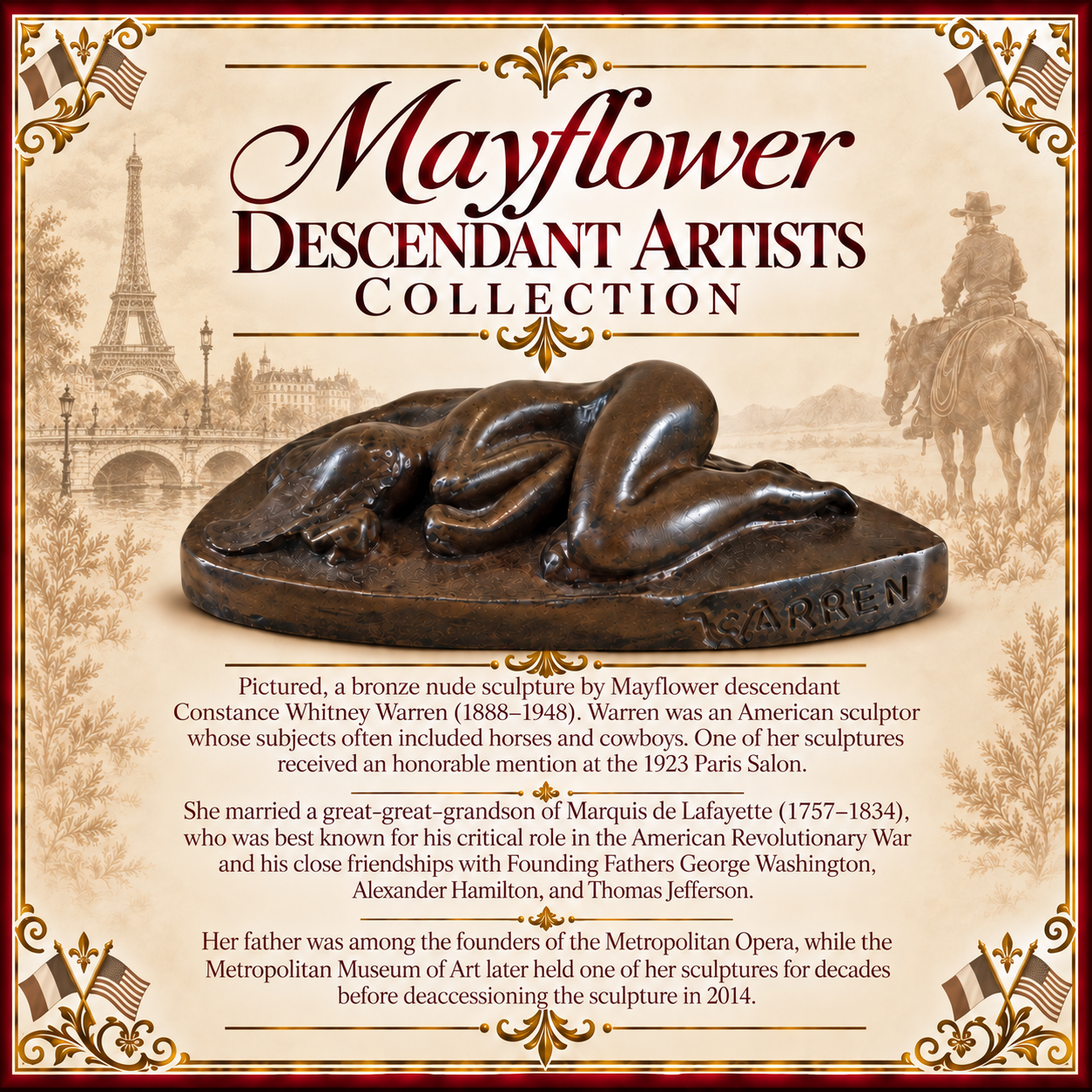Mayflower Descendant Artists Collection