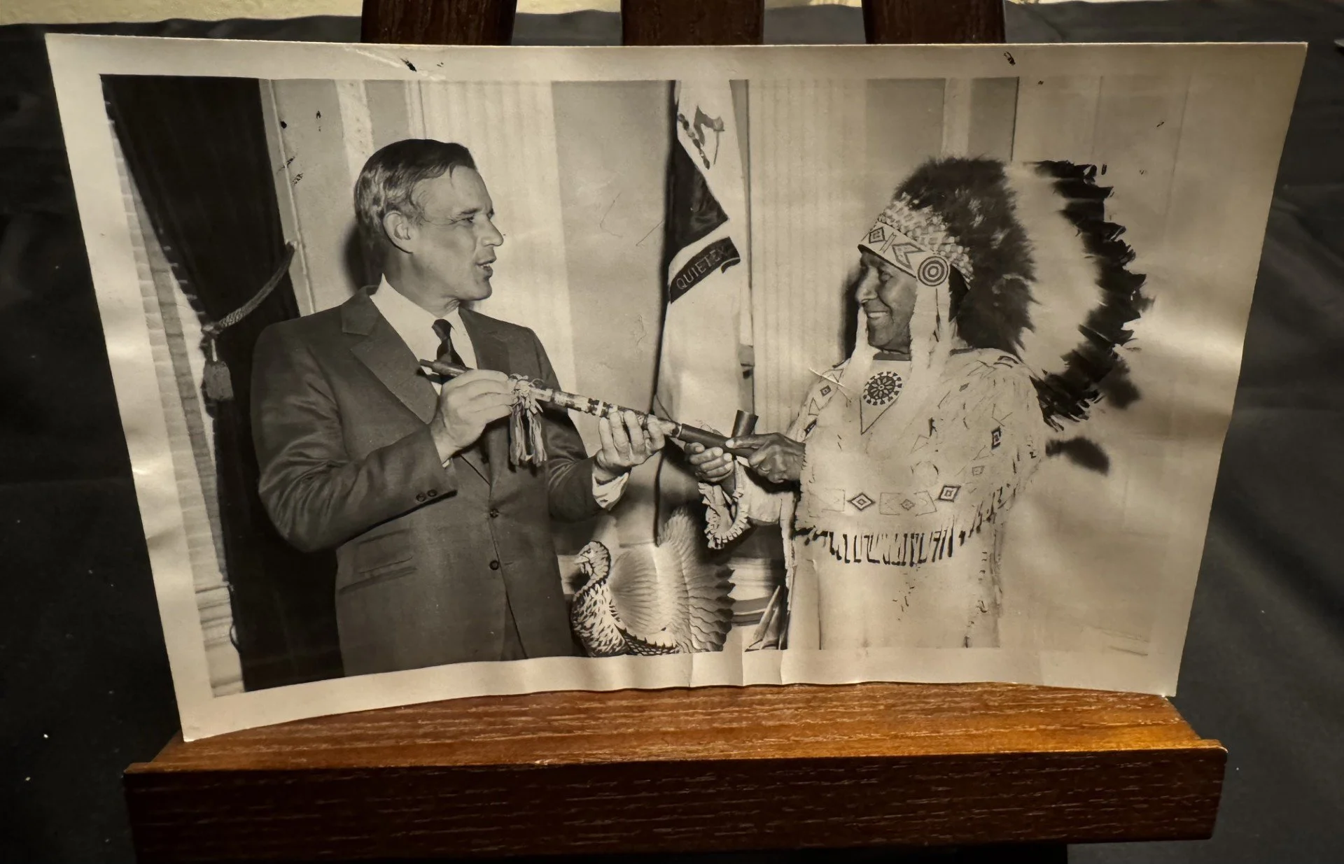 A Surprising Research Discovery — Two Leaders Meet in 1970: Wampanoag Supreme Sachem Lorenzo Jeffers and Massachusetts Governor Francis W. Sargent, a Mayflower Descendant