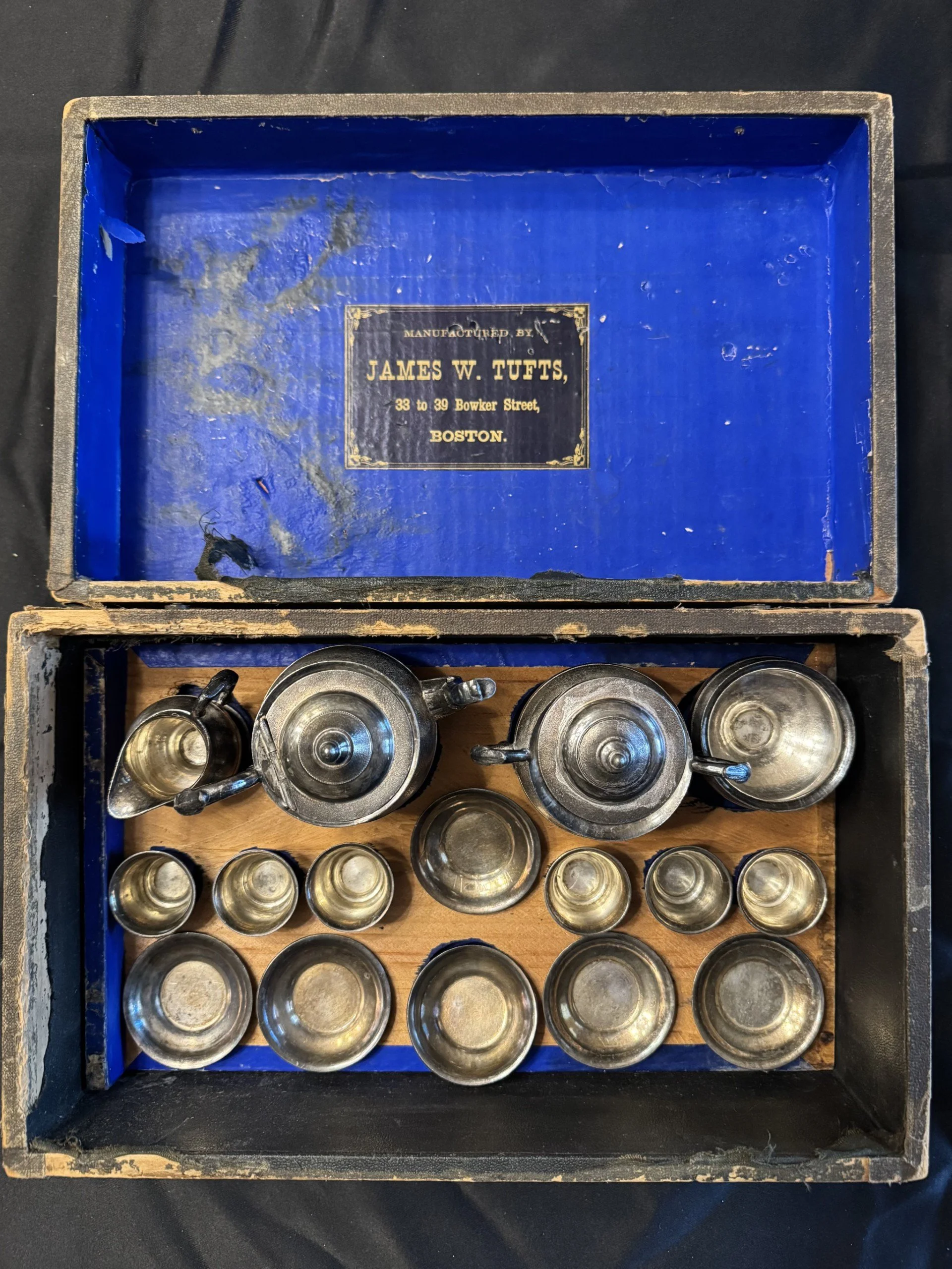 Rare 19th Century Child’s Tea Service — Mayflower Descendant James W. Tufts and a