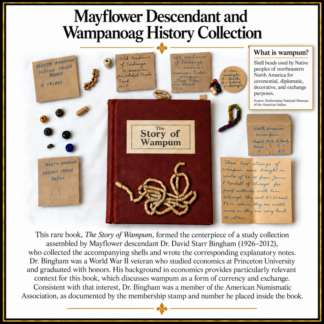 Mayflower Descendant and Wampanoag History Collection