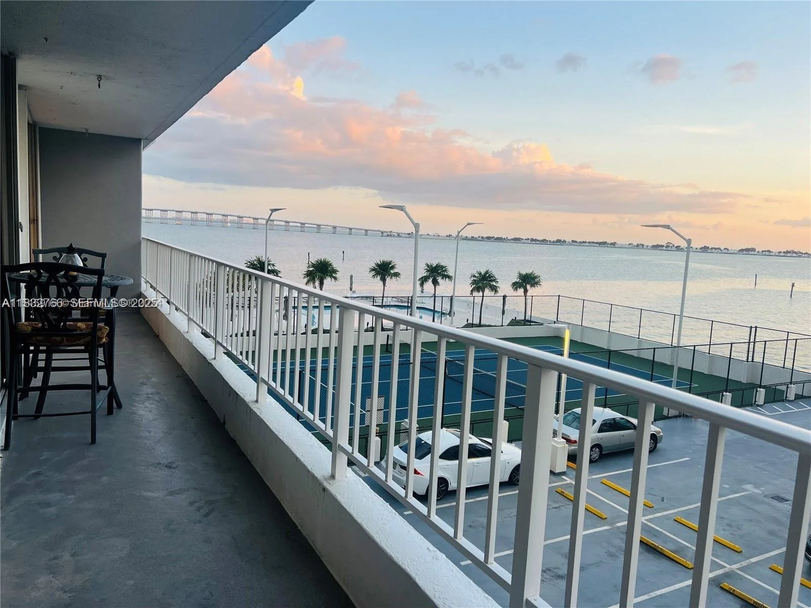 Brickell Harbour Condominium balcony sunset.jpeg