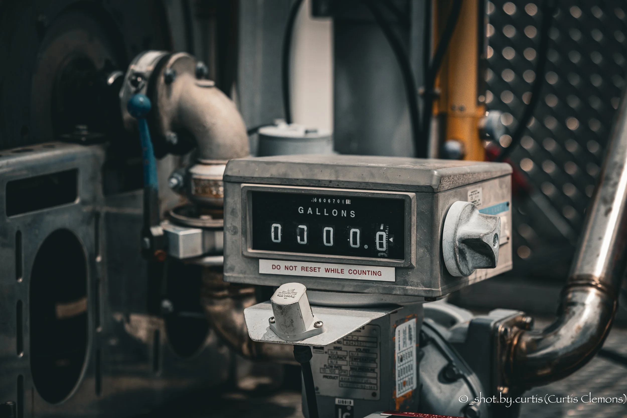 Jet-A Refueling truck's flow meter at KTPF
