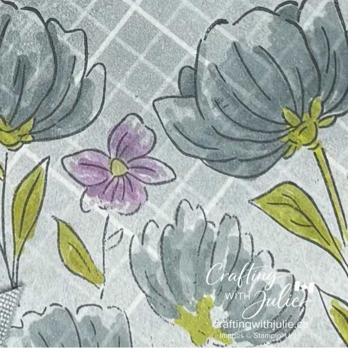 Stamping on DSP with Flower Fair