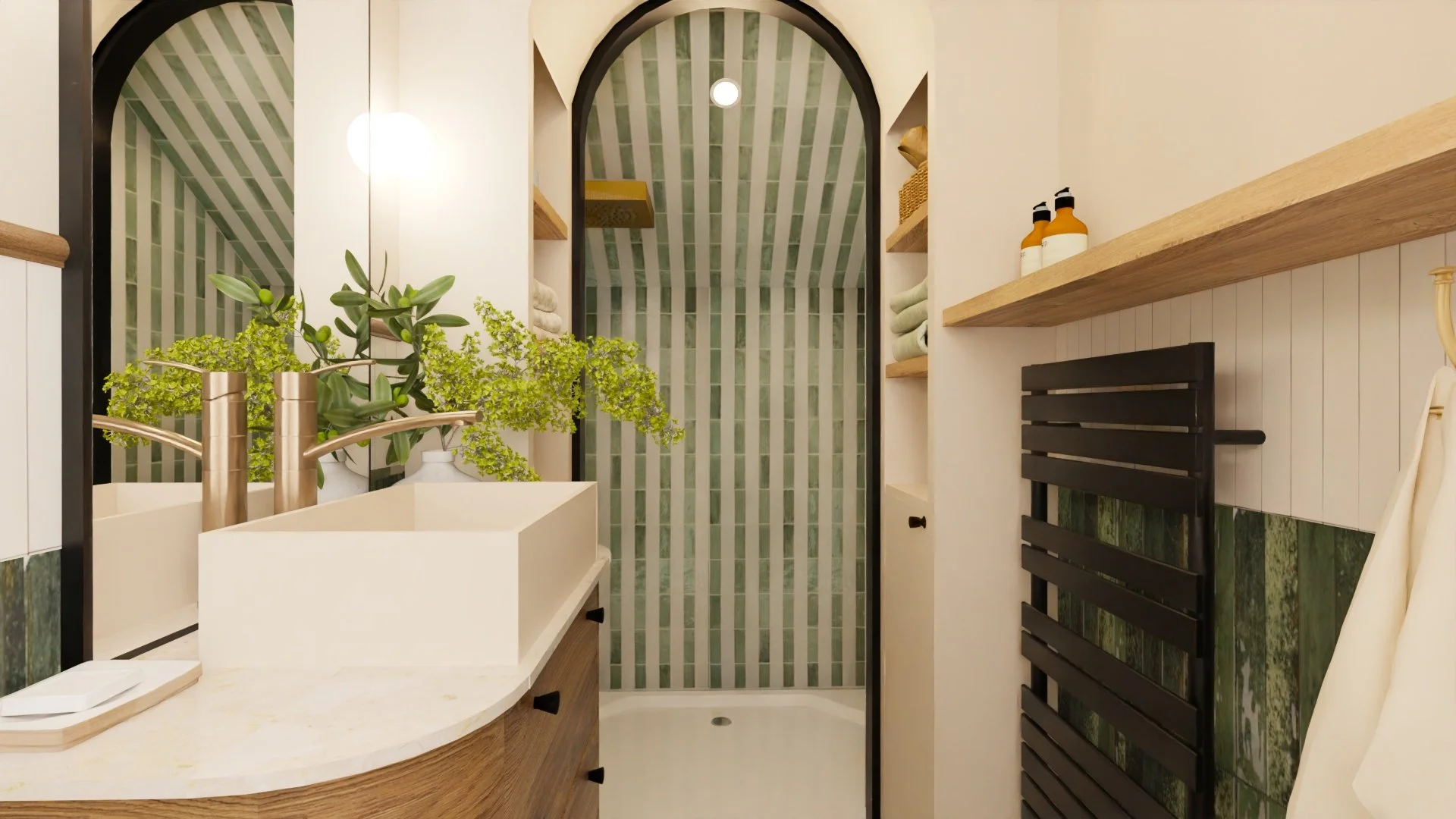 Projet d'architecture d'intérieur salle de bains design