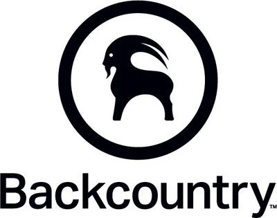 The Backcountry logo featuring a stylized black mountain goat inside a circle with the word 'Backcountry' written below.