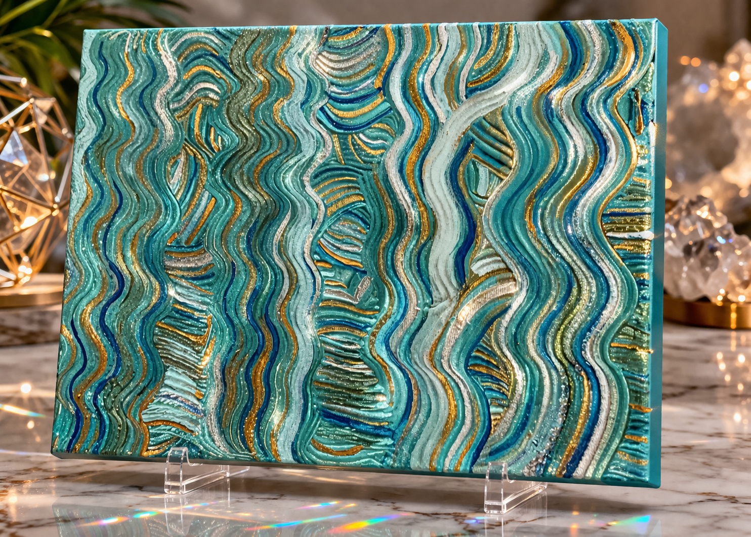 Against the grain

This is a 10 by 14 canvas with thick acrylic paint. 