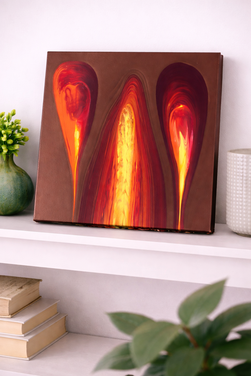 Flame lick

This is a 10 by 14 inch canvas with acrylic paint. 