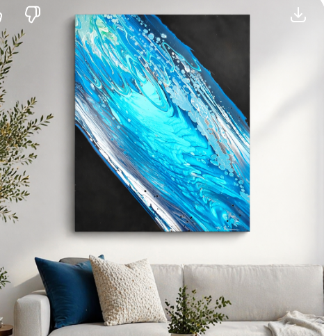 Lunar Flair

This is a 20 by 24 inch canvas with acrylic pour and varnish. 