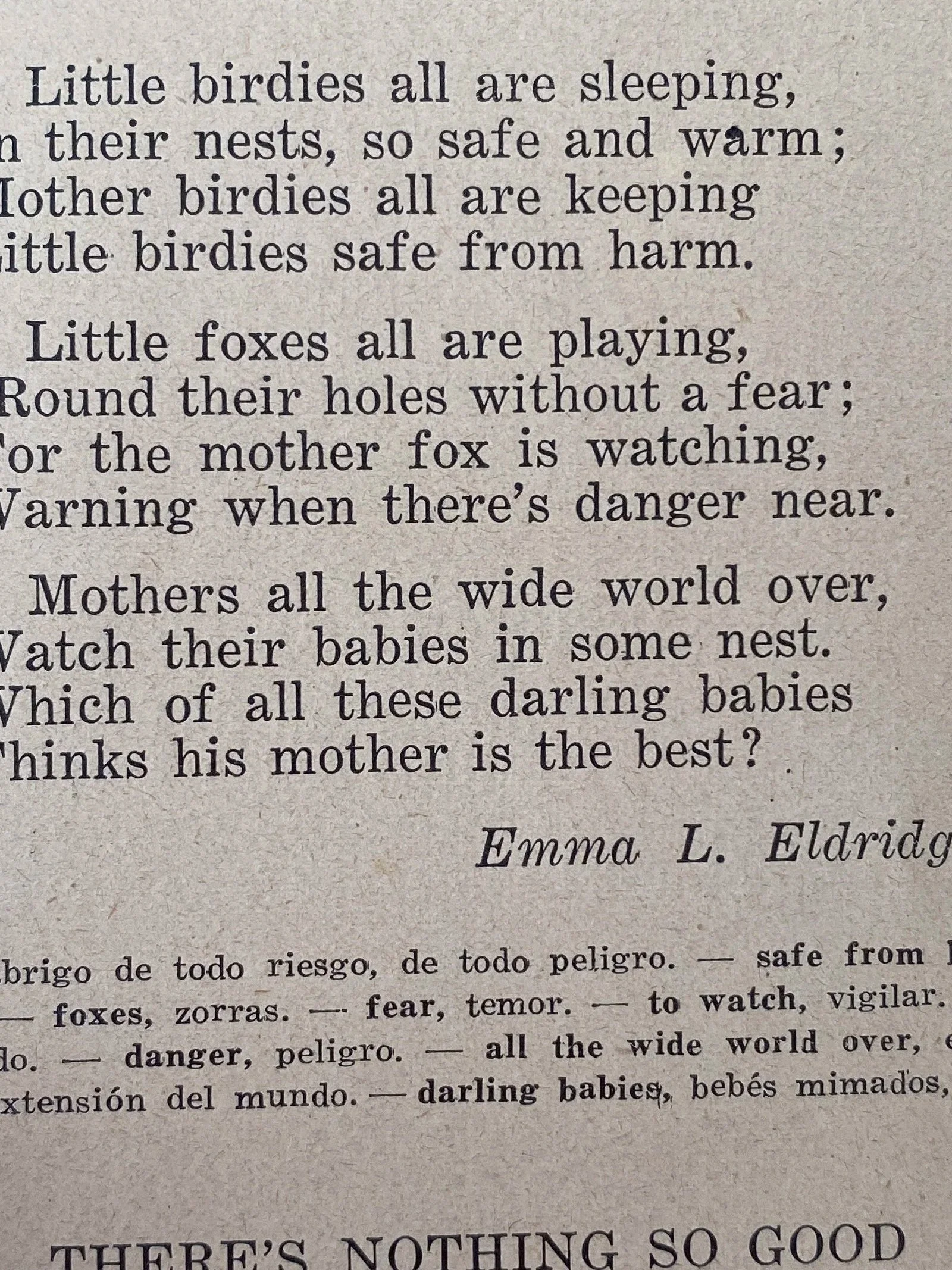Poem by Emma L. Eldridge