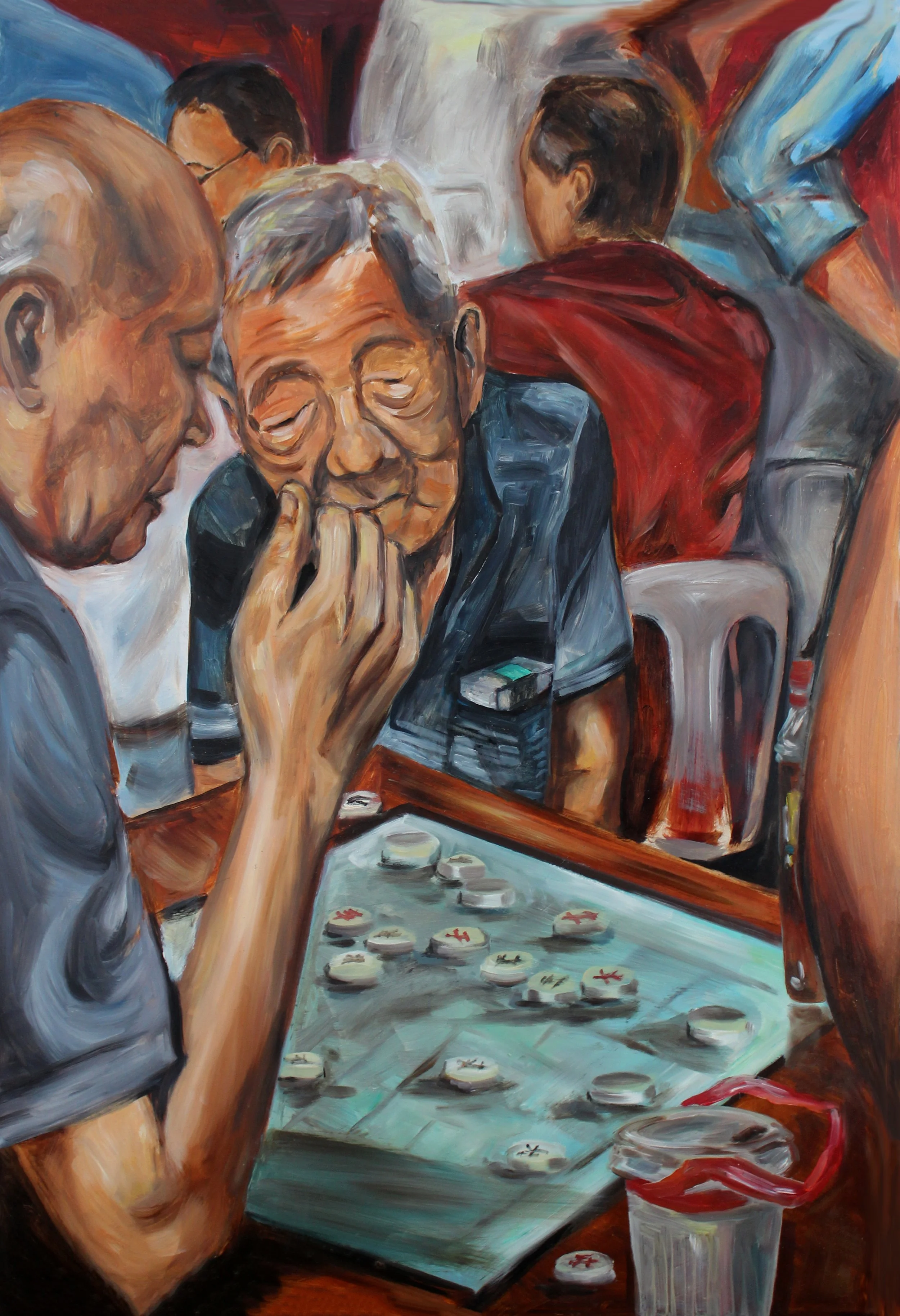 Charlotte McGuigan - Old Hand , 2026 Oil on board - 60 x 80 cm- 24,000THB