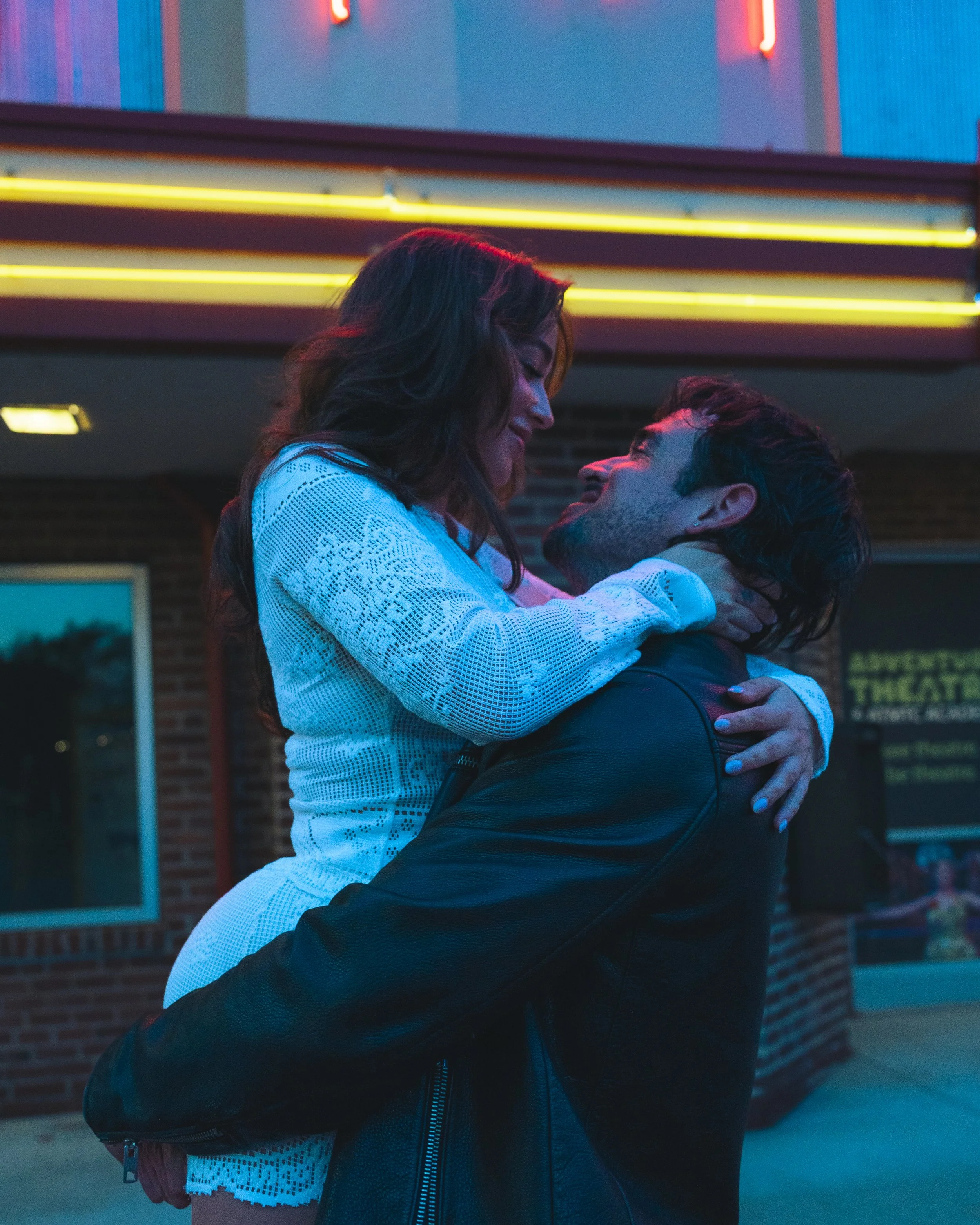 Golden Hour to Blue Hour Couples Session at Glen Echo Park | Maryland Couples Photographer