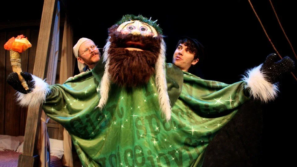 Matthew Heiti and Joël Giroux in "A Christmas Carol" | Photo Credit: Heidi Ulrichsen (December 2021)
