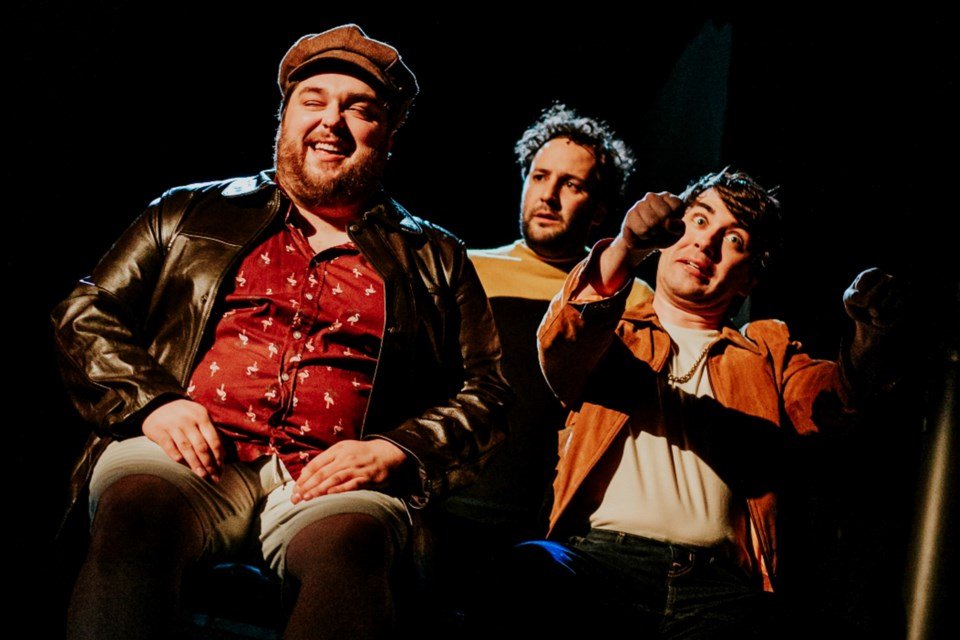 Jake Deeth, Alessandro Costantini and Joël Giroux in "Jersey Boys" | Photo Credit: Juan Echavarría (July 2023)