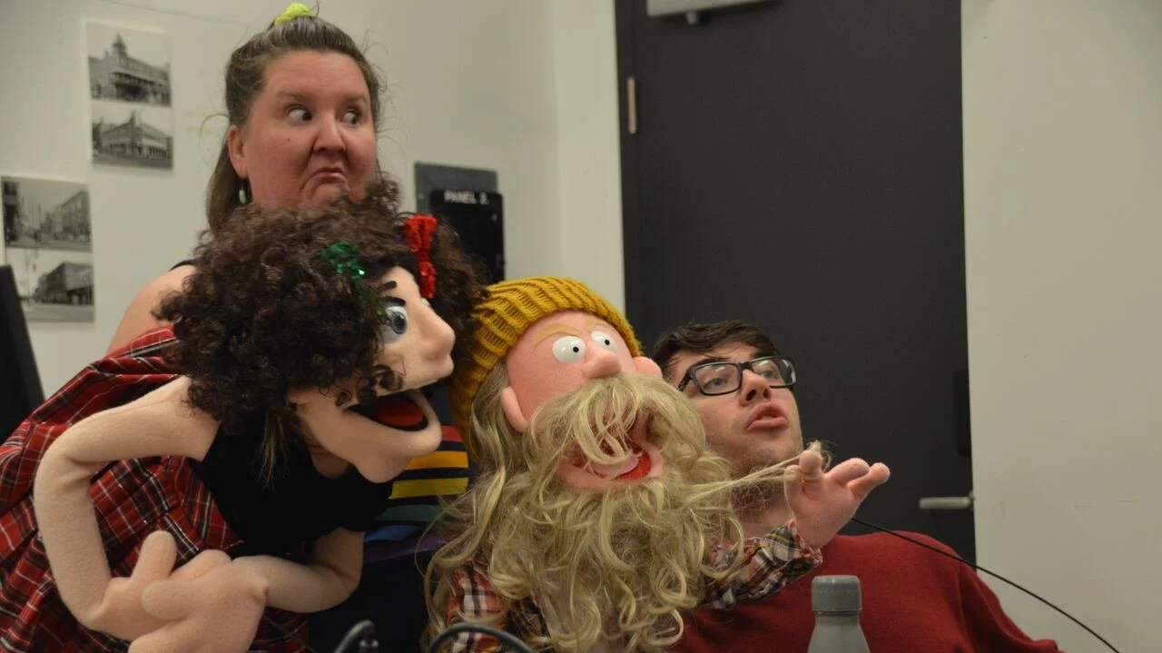 Natalie Lalonde and Joël Giroux rehearsing for  "Little Skidoo" | Photo Credit: Judi Straughan (November 2022)