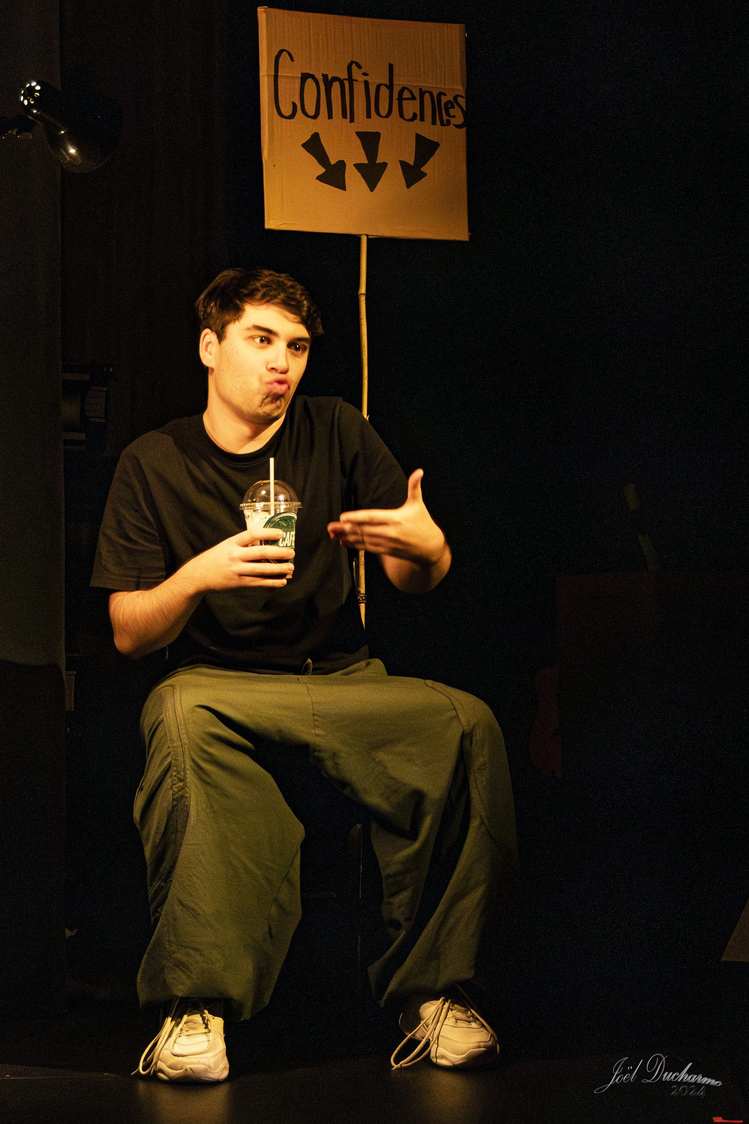 Joël Giroux in "L'Encyclopédie de l'Échec" | Photo Credit: Joël Ducharme (November 2024)