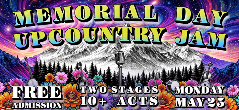 Memorial Day Music Festival on the Divide featuring a wide array of local musicians; family friendly