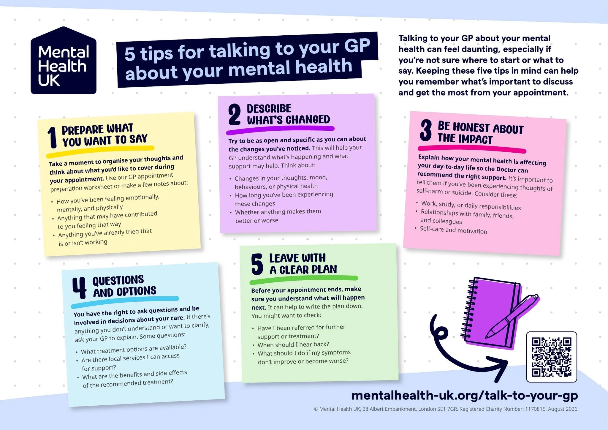 💙 Today is World Mental Health Day 🌍 

Talking to your GP about your mental health can sometimes feel difficult, particularly if you're not sure what to say or where to start. 

If you're thinking about making an appointment, Mental Health UK has p