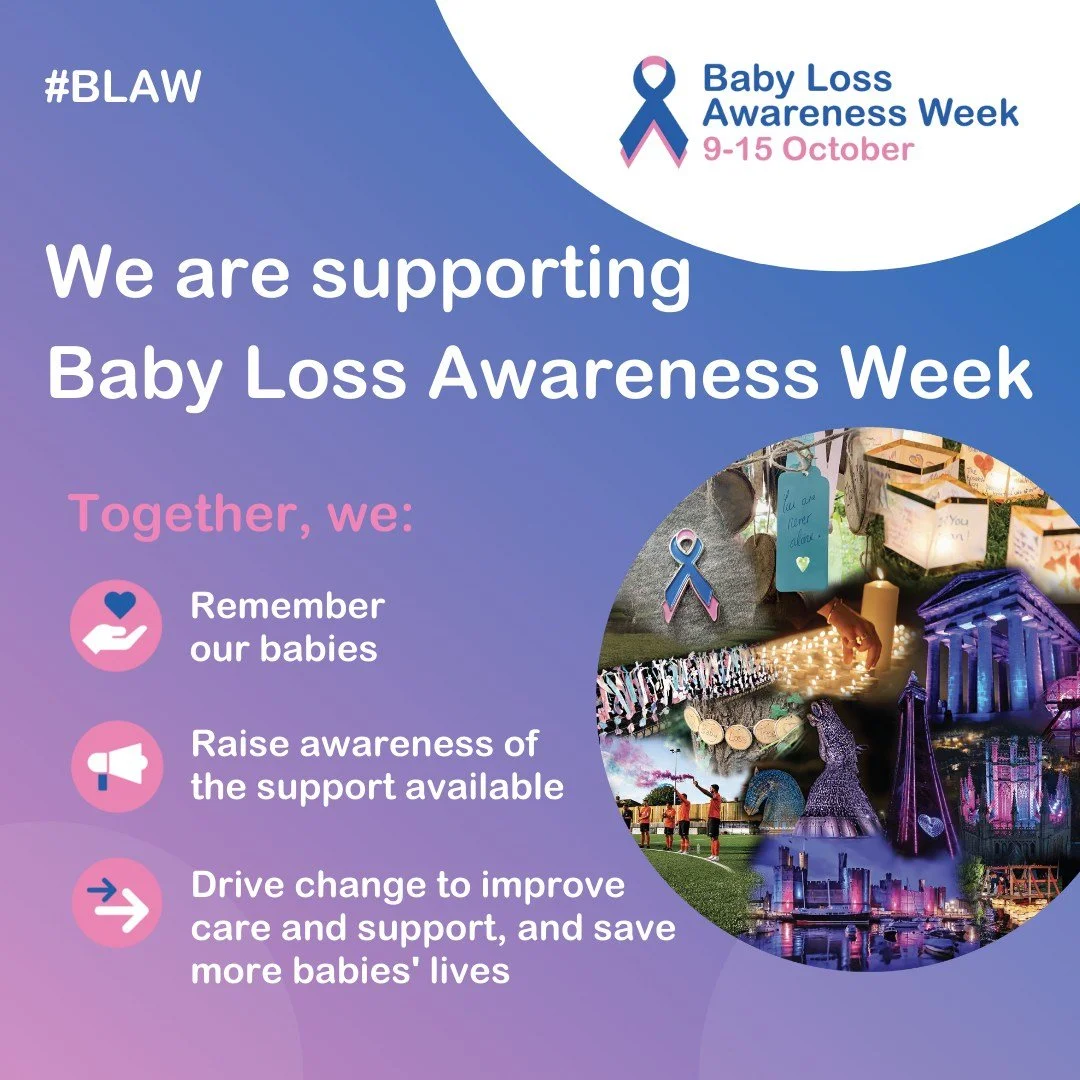 Baby Loss Awareness Week is a time to remember and honour babies lost during pregnancy or shortly after birth, and to recognise the profound impact loss can have on parents, families, and loved ones. 

If you or someone you care for has experienced b