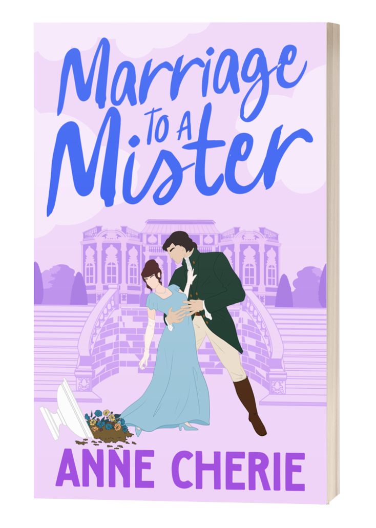 Marriage to a Mister Regency Romance Romcom Book Cover