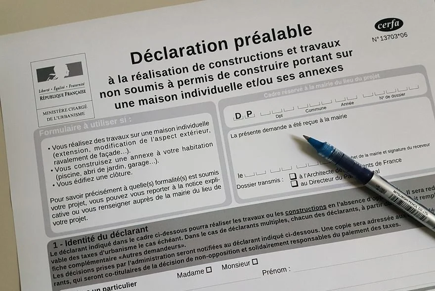 Déclaration Préalable de travaux (DP)
